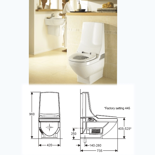 Balena 8000 AP Care Shower Toilet 