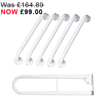 Grab Rail Kit Close Coupled In White 