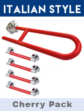 Grab Rail Kit Red Chrome Close Coupled