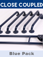 Close Coupled Grab Rail kit In Blue 