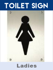 Woman WC Sign 150 x100mm