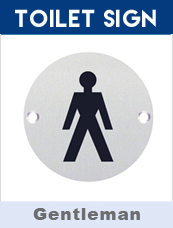 Male Toilet Door Sign