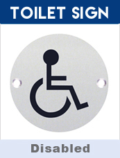 Disabled Toilet Door Sign 