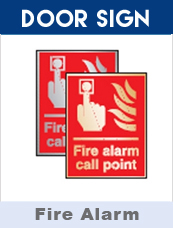 Fire Alarm Door Sign 