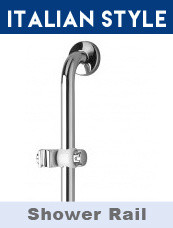 Polished Grab Bar with Shower Holder