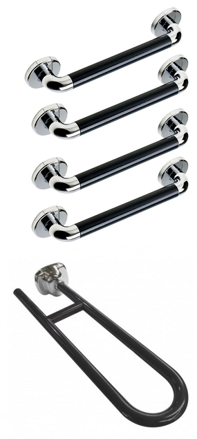 Grab Rail Kit In Grey Chrome