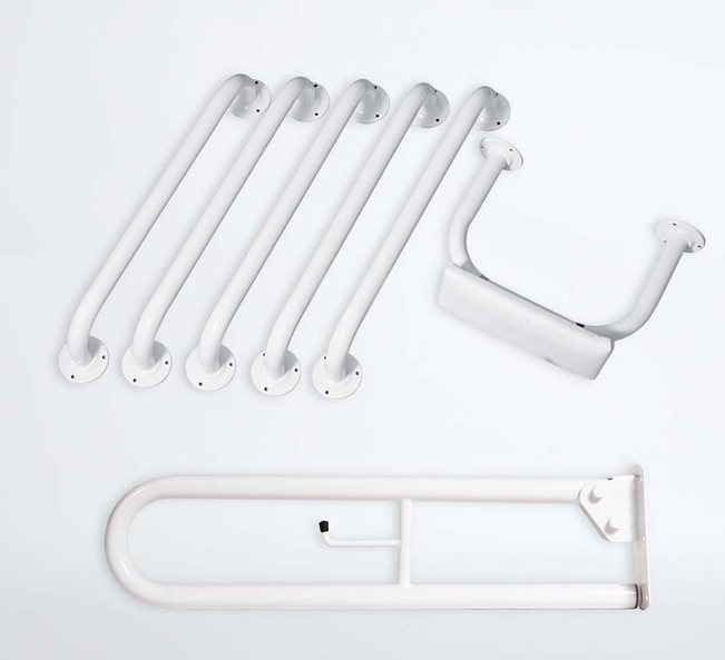 Low Level Grab Rail Kit 1-White