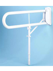 Hinged Support Rail With Leg In White