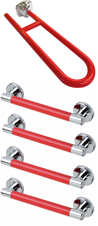 Grab Rail Kit Cherry Chrome Close Coupled