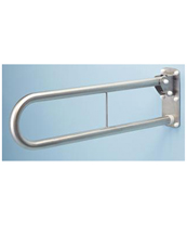 Hinged Support Rail Sateen Polished