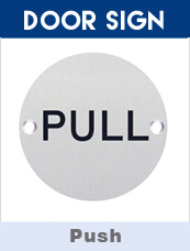 Pull Door Sign