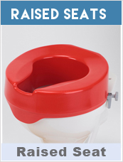 Raised Toilet Seat Ashby Easyfit Red 