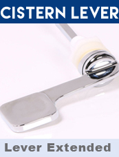 Polished Chrome Spatula Lever With Extension
