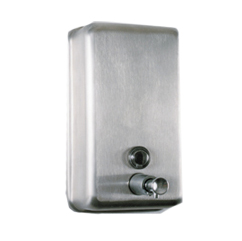 1 Ltr Vertical Brushed Stainless Steel Dispenser