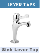 Lever Sink Pillar Taps 