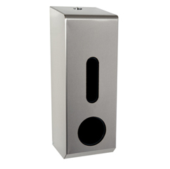 3 Roll Tissue Dispenser In Brushed Stainless Steel