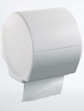Anti-bacterial duraplast toilet roll holder with cover