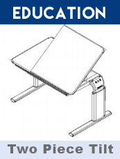 Vison Table Top - Two Piece Right Hand Tilt